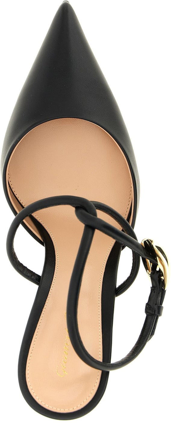 Gianvito Rossi Black Lamb Leather High Heel Pumps