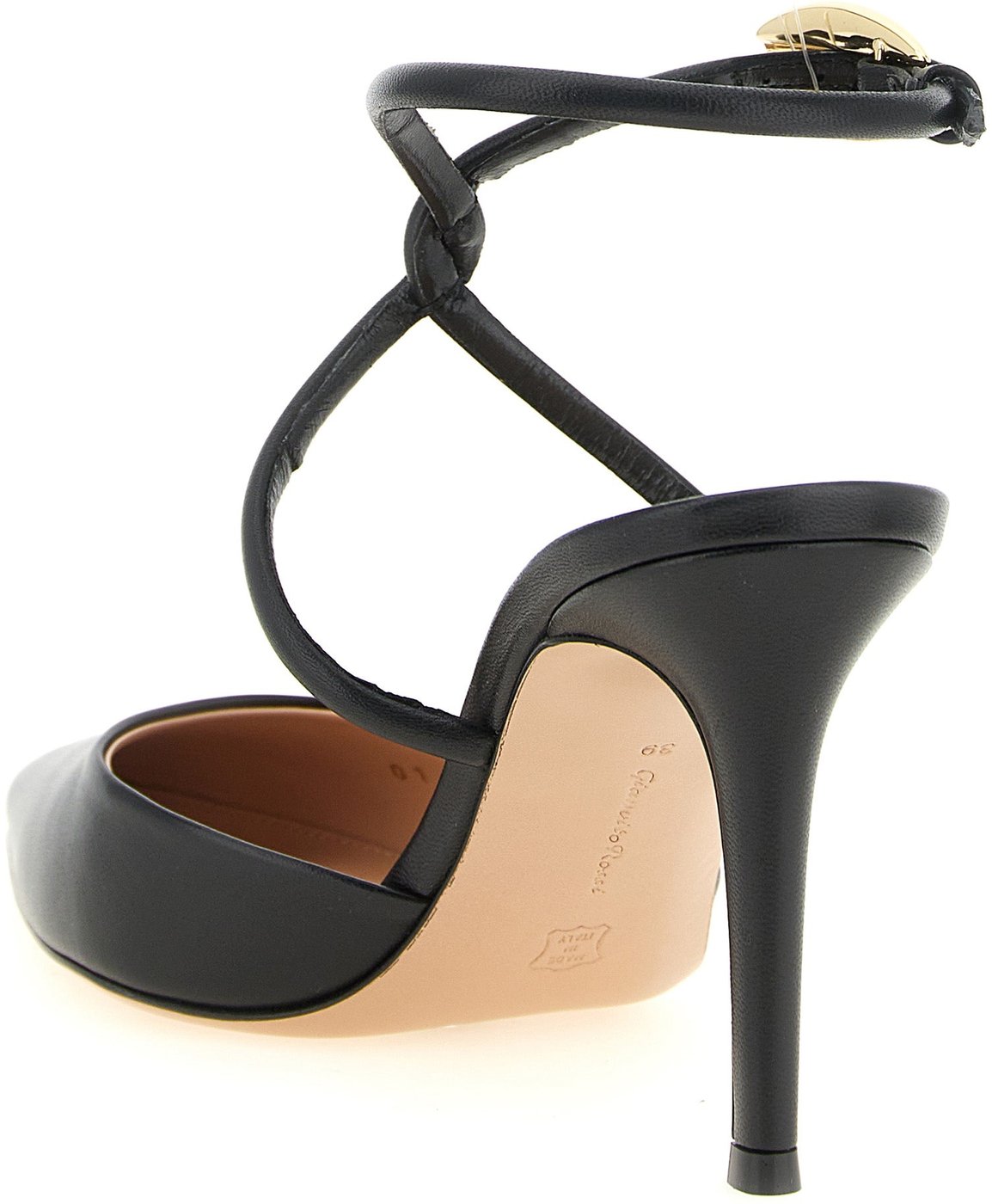 Gianvito Rossi Black Lamb Leather High Heel Pumps