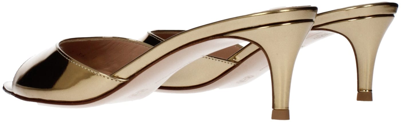 Gianvito Rossi Gold Leather Platform Sandals