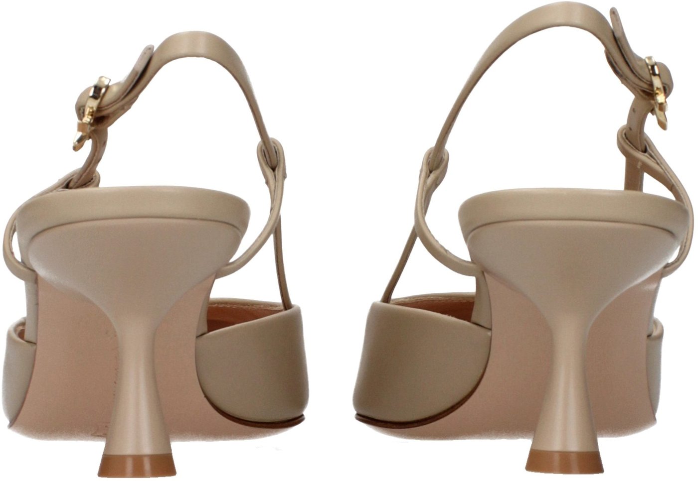 Gianvito Rossi Beige Leather High Heel Pumps