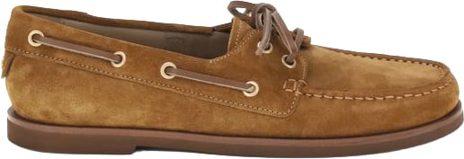 Gianvito Rossi Brown Calf Leather Bos Taurus Slip-On Loafers