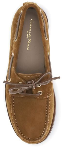 Gianvito Rossi Brown Calf Leather Bos Taurus Slip-On Loafers
