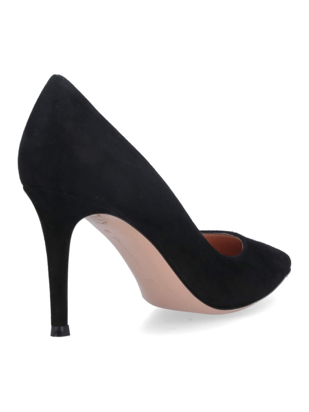 Black Gianvito 85 Suede Pumps