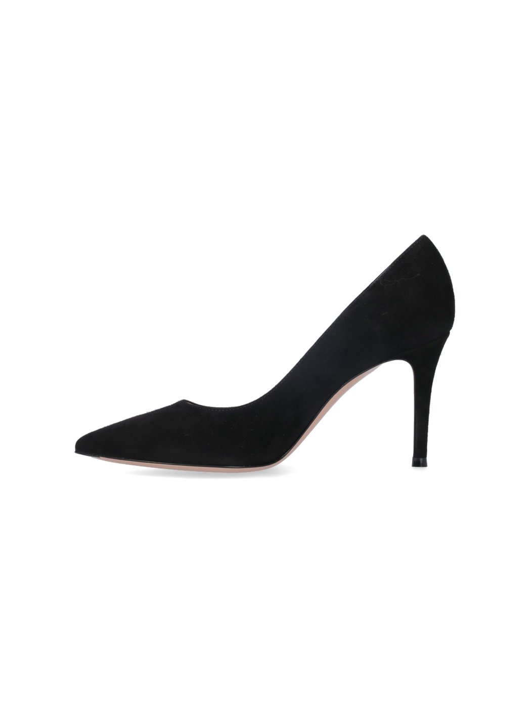 Black Gianvito 85 Suede Pumps