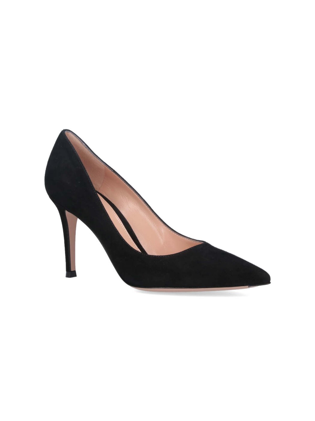 Black Gianvito 85 Suede Pumps