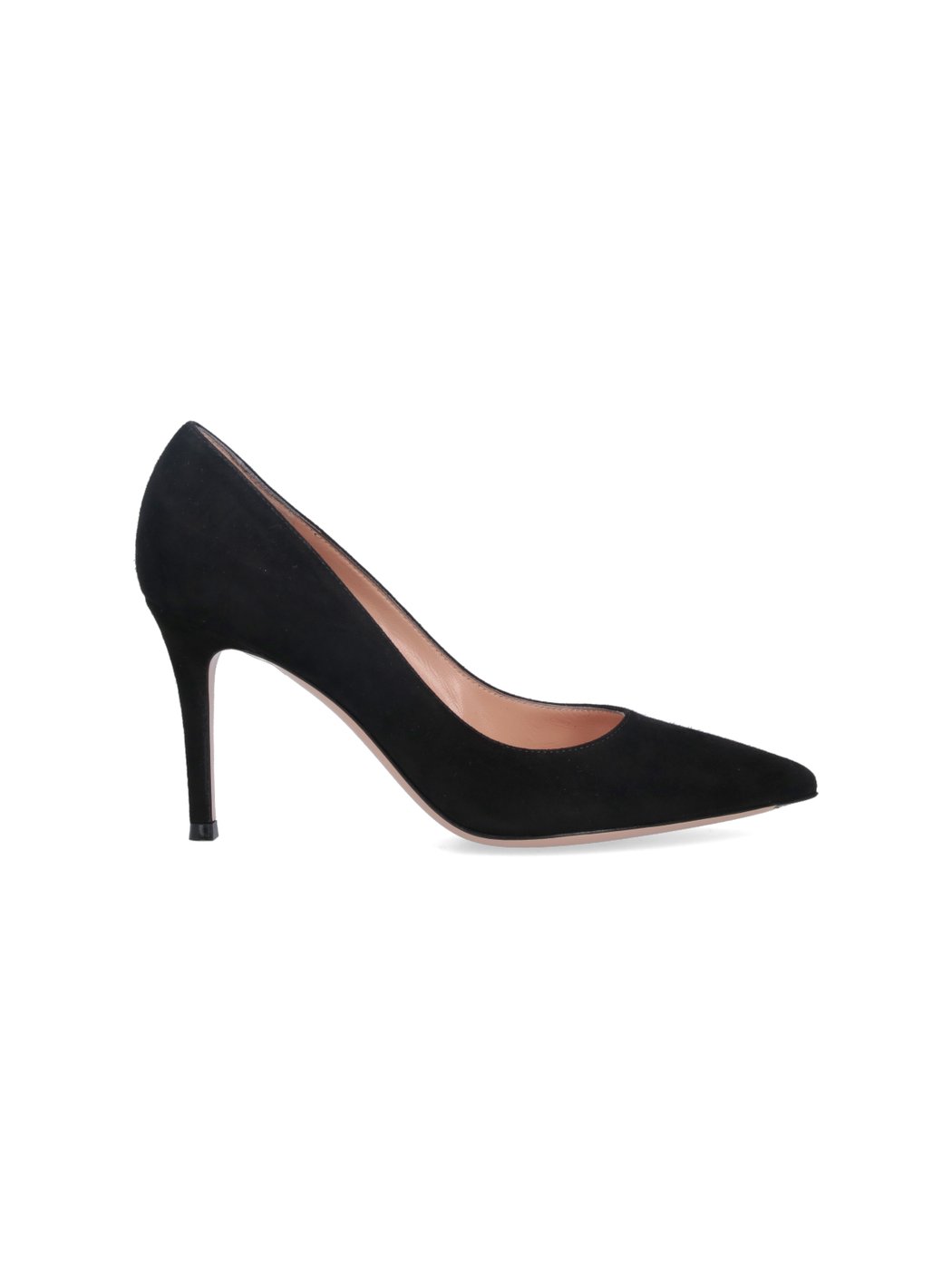 Black Gianvito 85 Suede Pumps