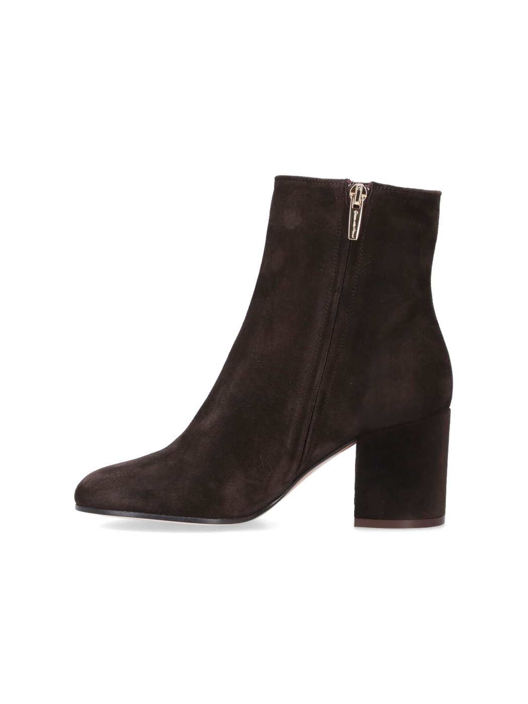 Brown Joelle Round Toe Suede Boots