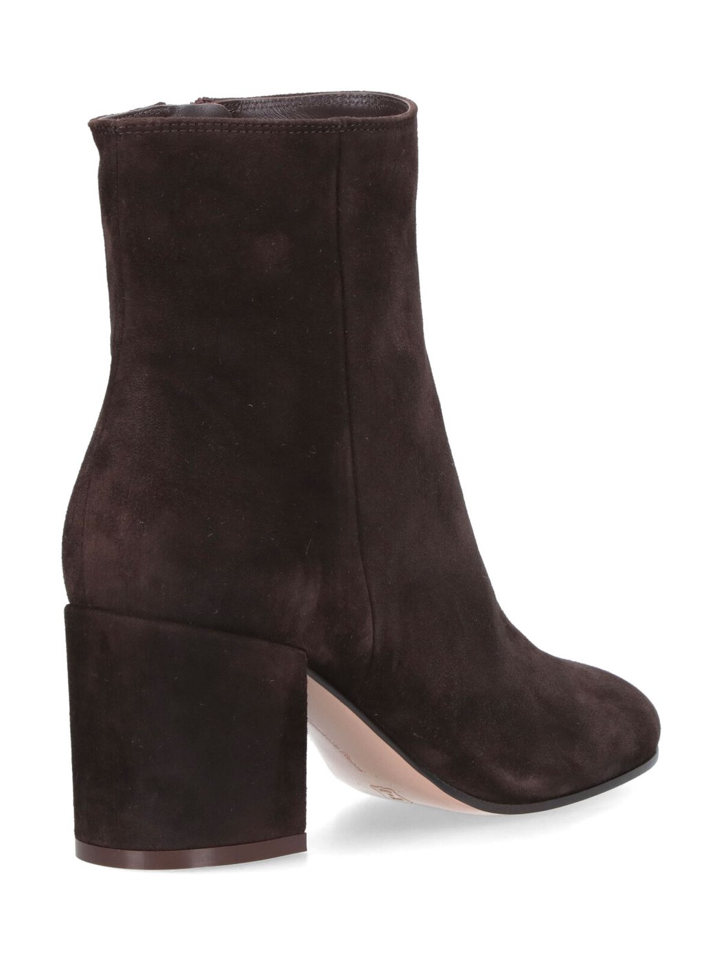 Brown Joelle Round Toe Suede Boots