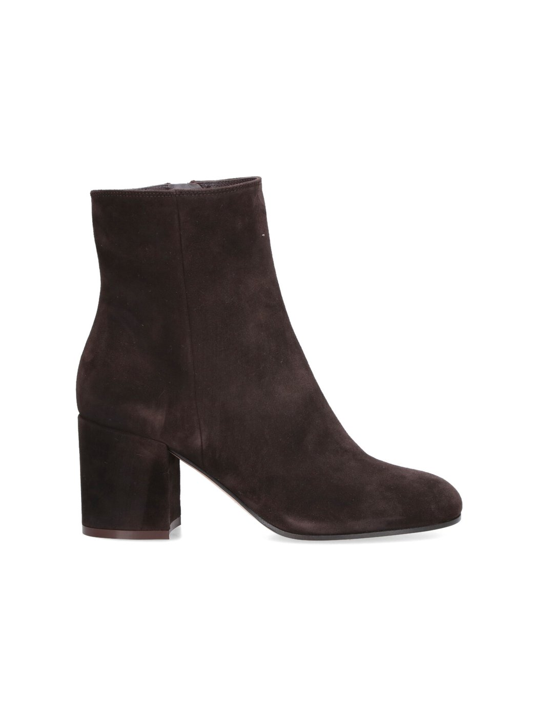 Brown Joelle Round Toe Suede Boots