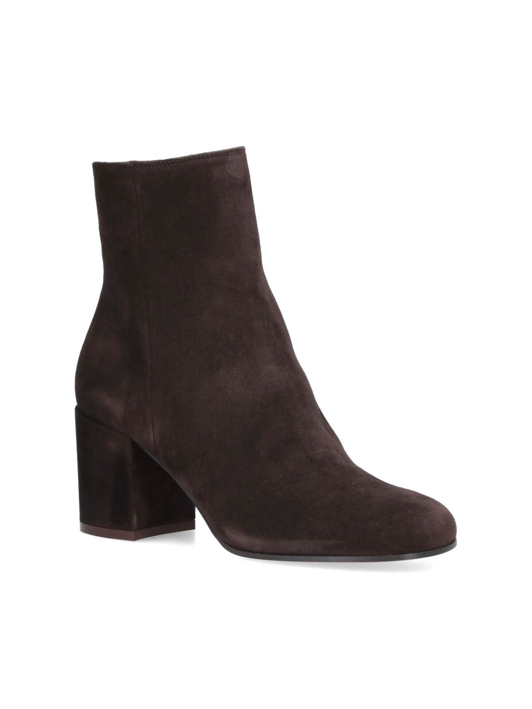 Brown Joelle Round Toe Suede Boots