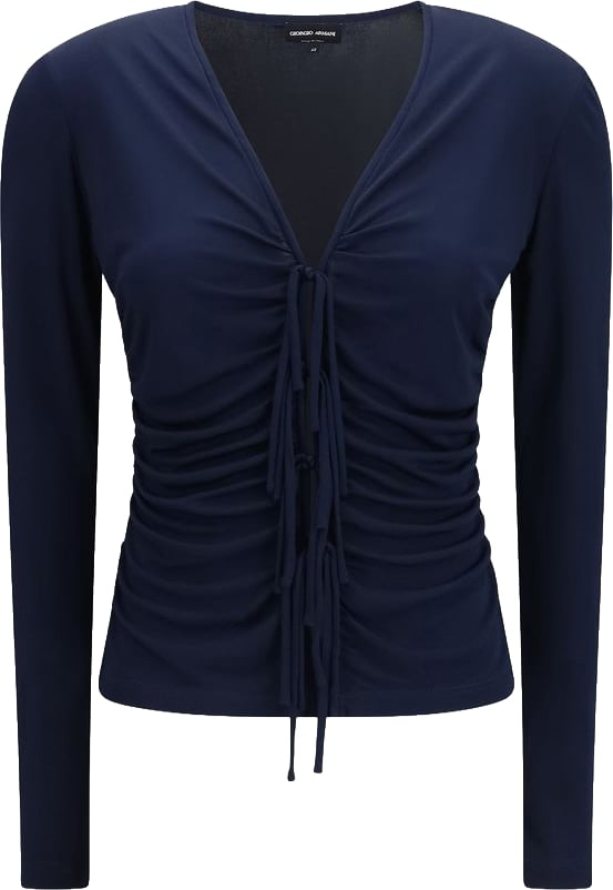 Giorgio Armani Blue Viscose Shirt