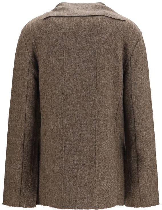Giorgio Armani Brown Wool Oves Aries Full-Length Jacket