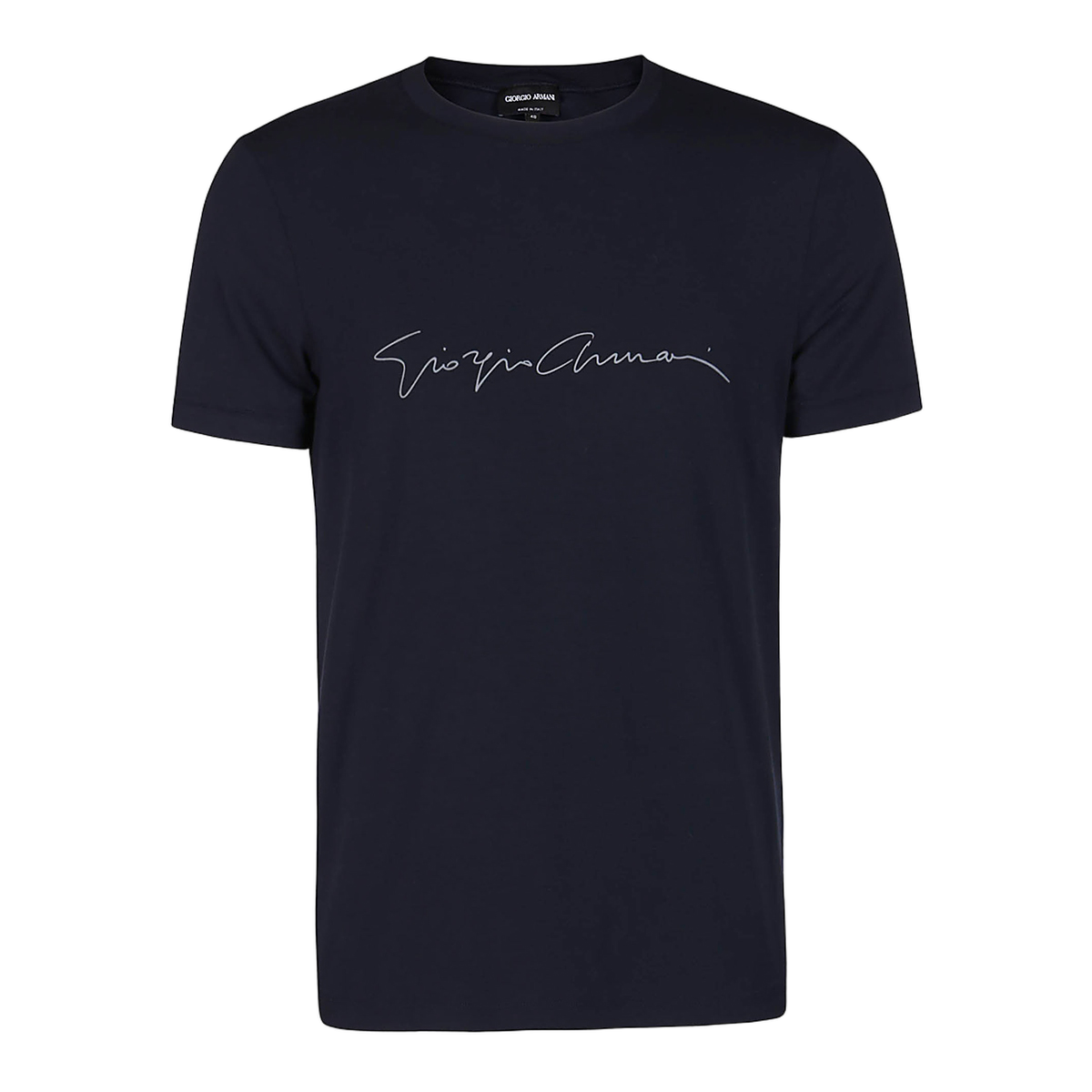 Signature Logo Crewneck Cotton T-Shirt