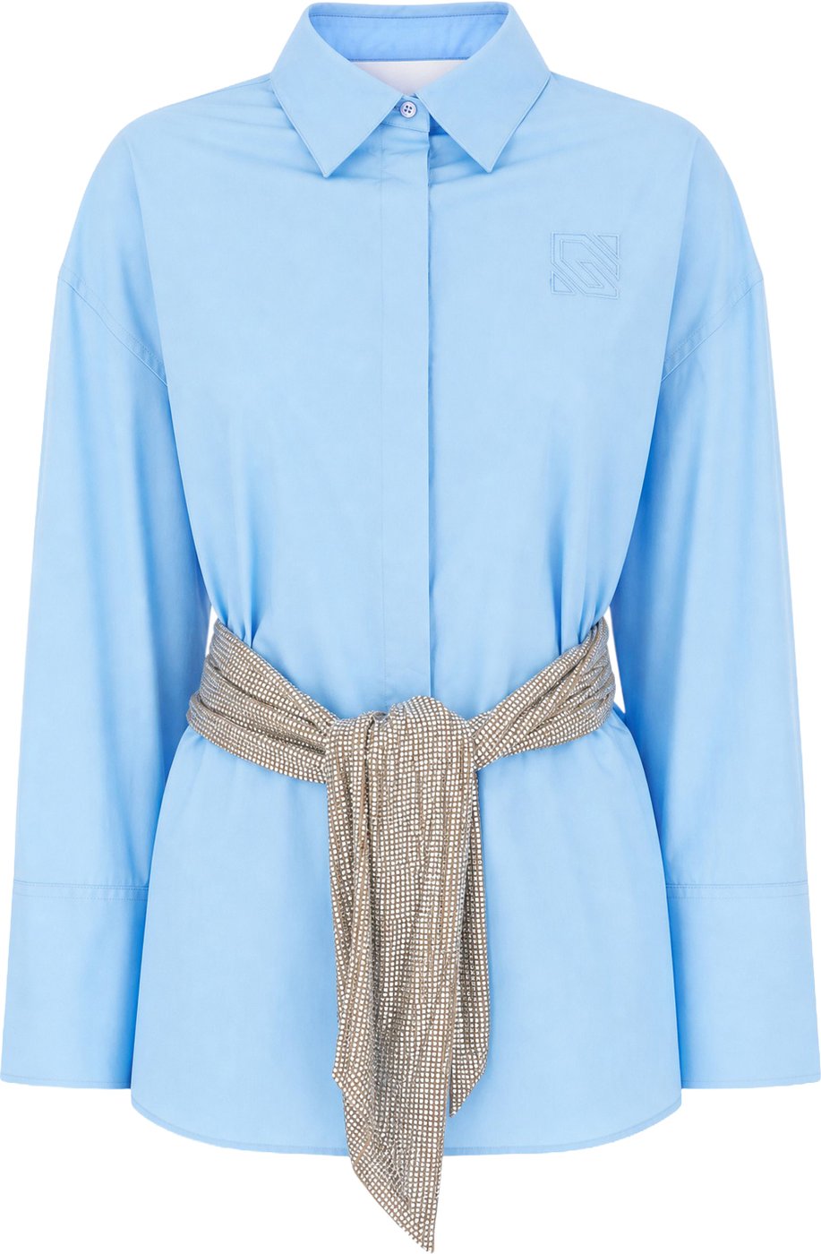 Giuseppe Di Morabito Turquoise poplin shirt