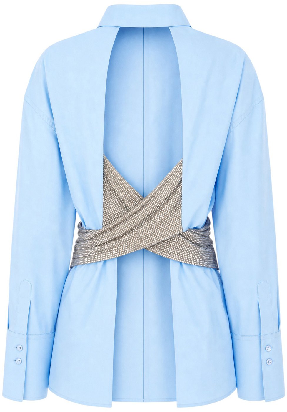 Giuseppe Di Morabito Turquoise poplin shirt