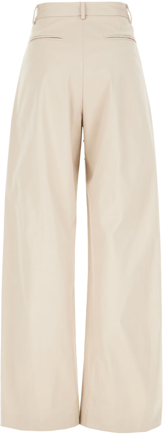 Giuseppe Di Morabito Cappuccino stretch cotton pants
