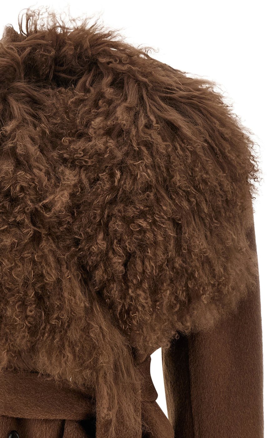 Giuseppe Di Morabito Brown Wool Coat