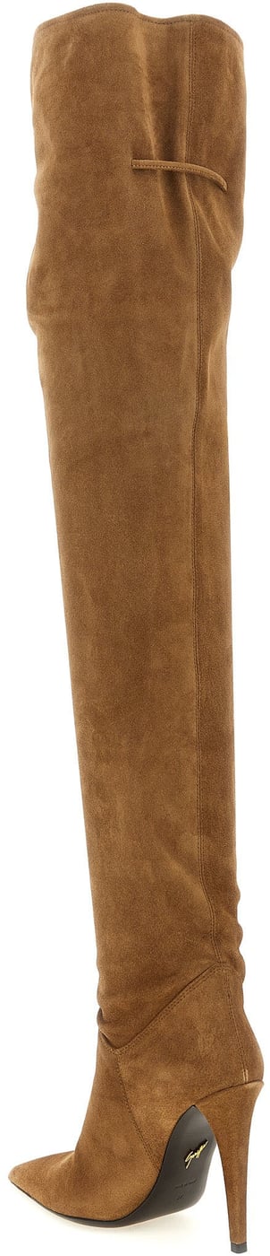 Giuseppe Zanotti Brown Calfskin Over The Knee