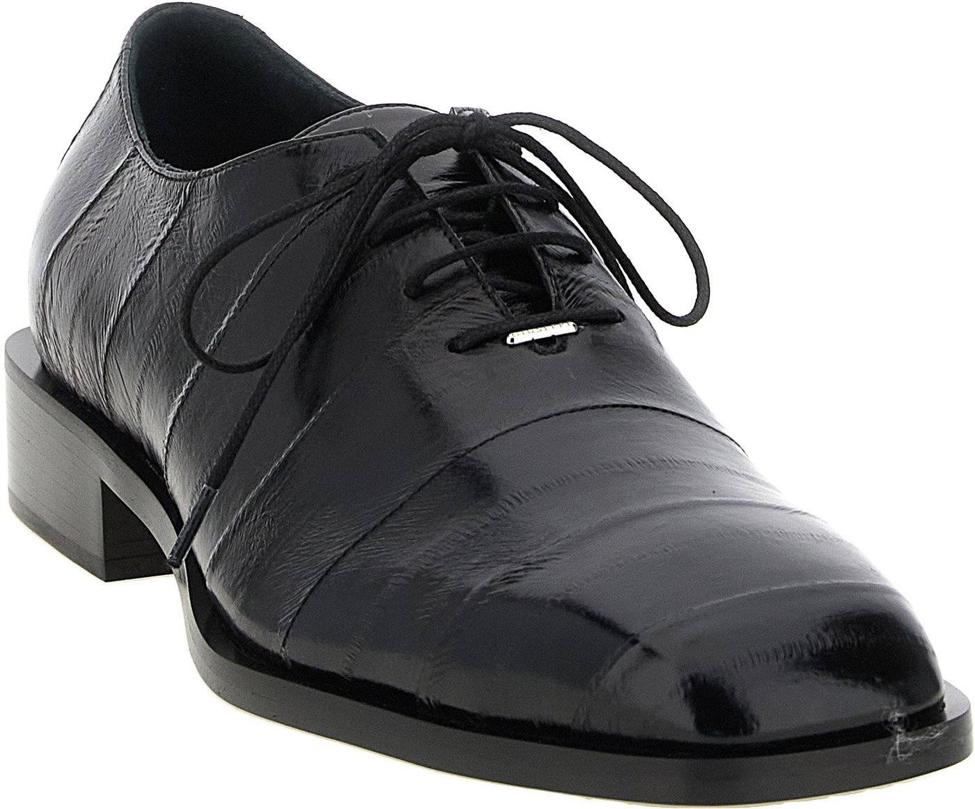 Giuseppe Zanotti Black Leather Oxfords And Derbies