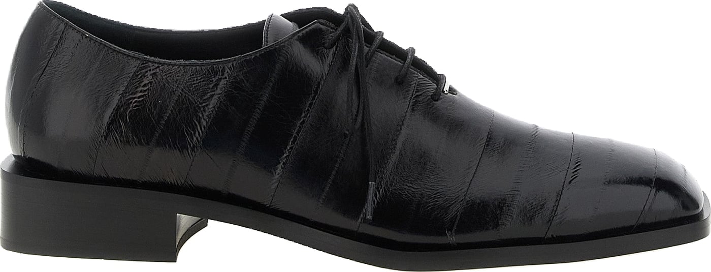 Giuseppe Zanotti Black Leather Oxfords And Derbies
