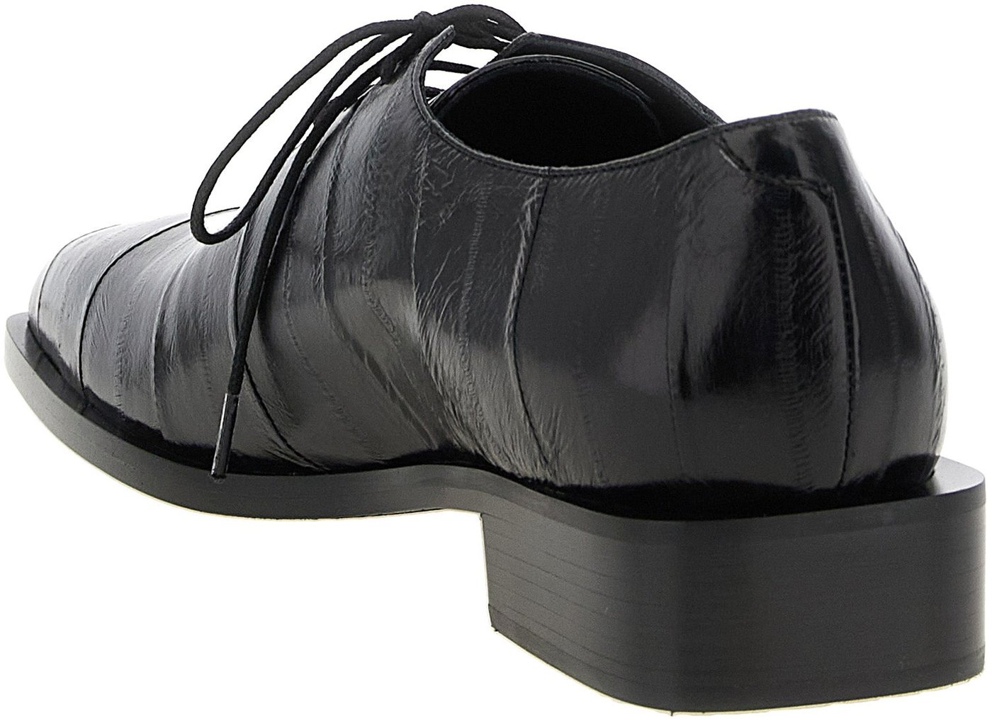 Giuseppe Zanotti Black Leather Oxfords And Derbies