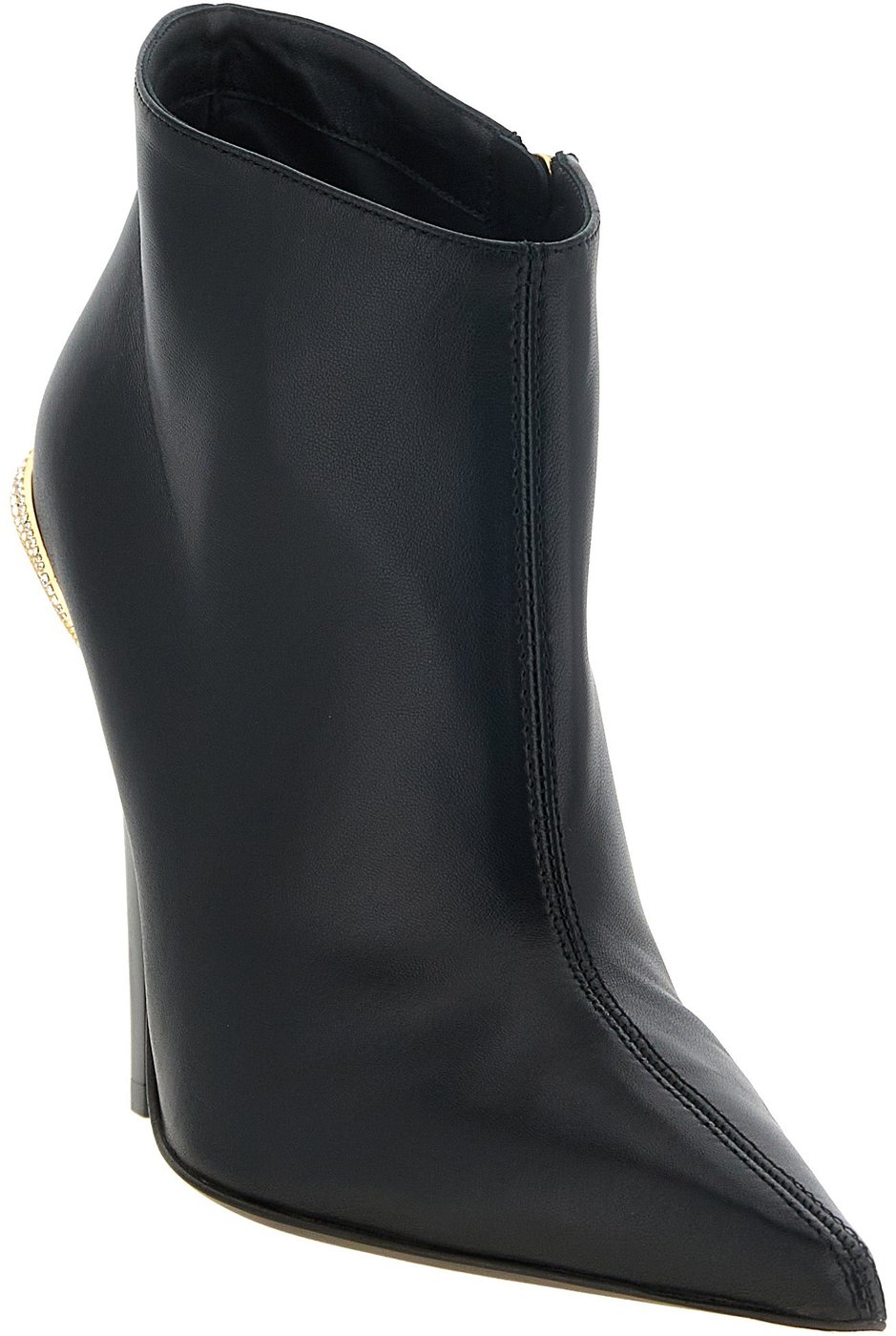 Giuseppe Zanotti Black Lamb Leather Ankle Boots