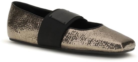 Givenchy Gold Calf Leather Bos Taurus Ballet Flats