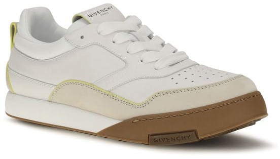 Givenchy White Calf Leather Bos Taurus Low Top Sneakers