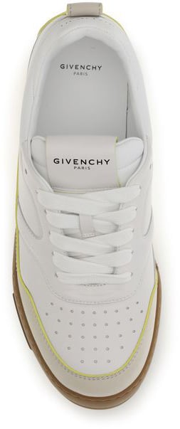 Givenchy White Calf Leather Bos Taurus Low Top Sneakers