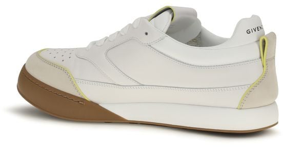 Givenchy White Calf Leather Bos Taurus Low Top Sneakers