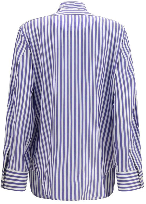 Givenchy Blue Silk Pattern Shirt