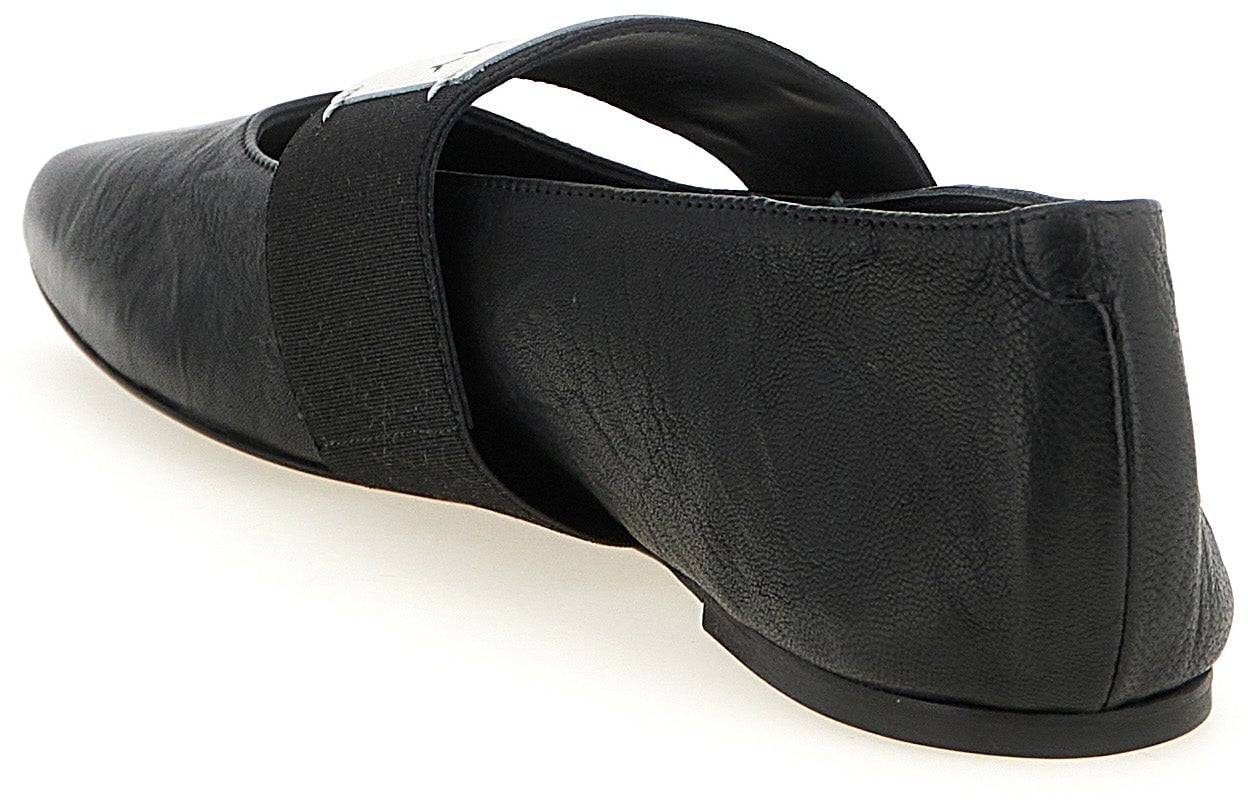 Givenchy Black Lamb Leather Ballet Flats