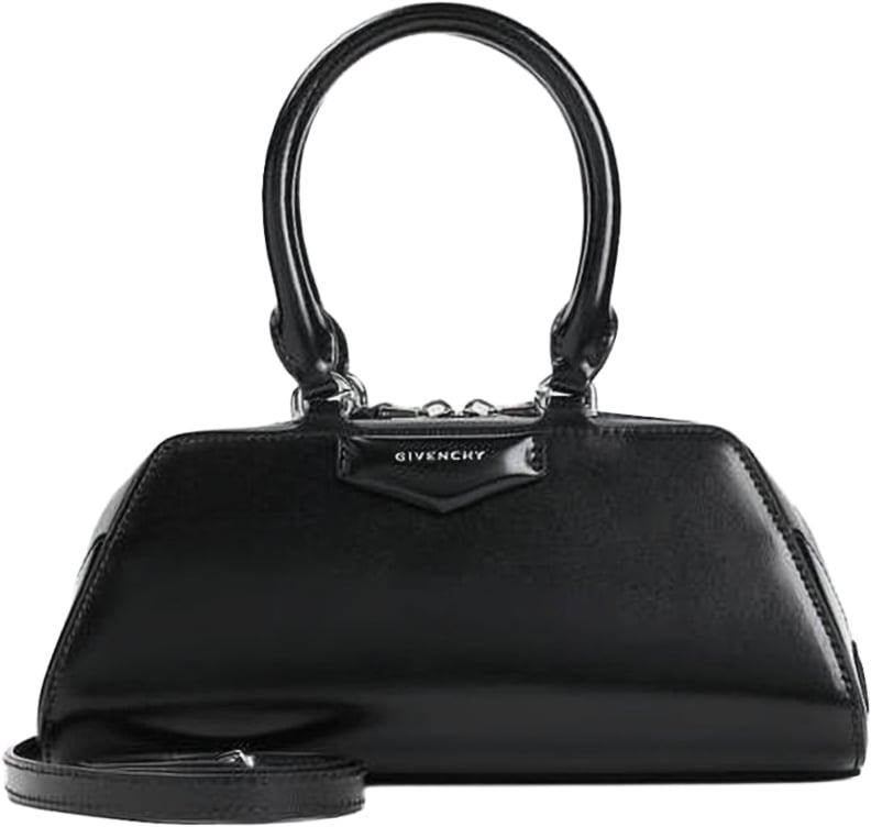 Antigona East-West Elongated Mini Leather Handbag