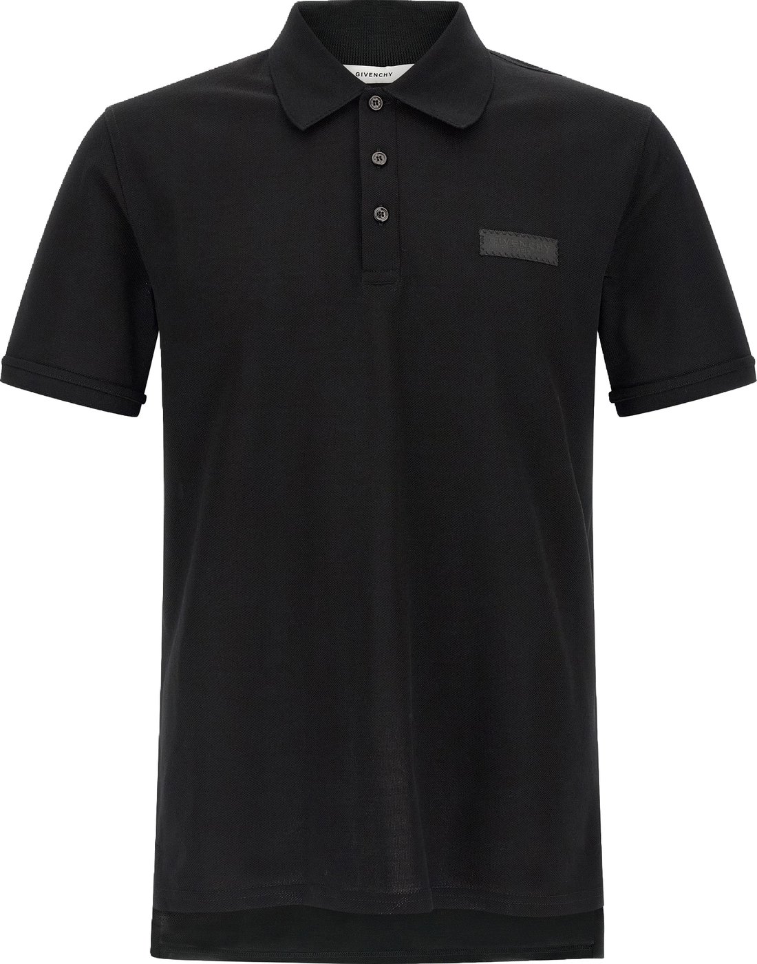 Givenchy Black Cotton Polo Shirt