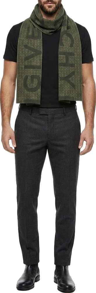 Givenchy Green Wool Scarf
