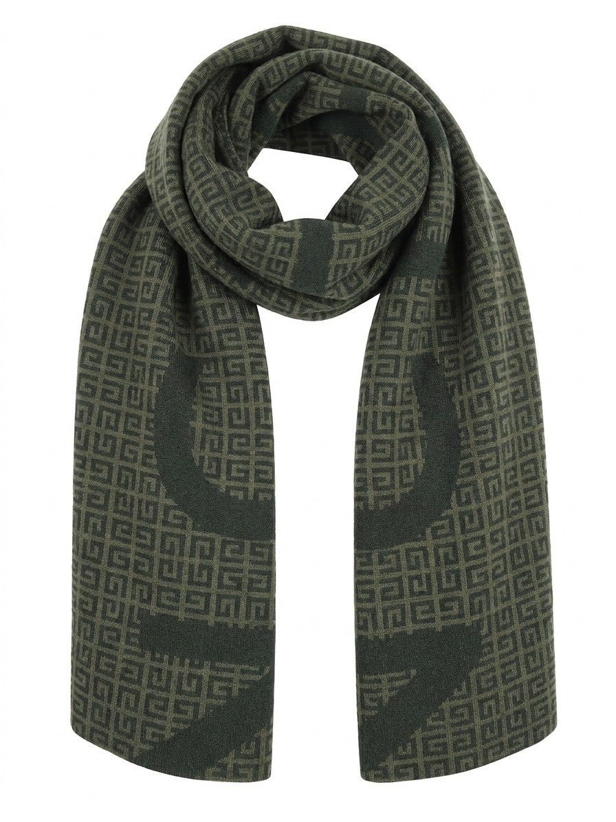 Givenchy Green Wool Scarf