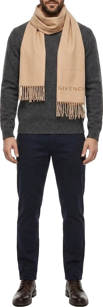Givenchy Beige Virgin Wool Scarf
