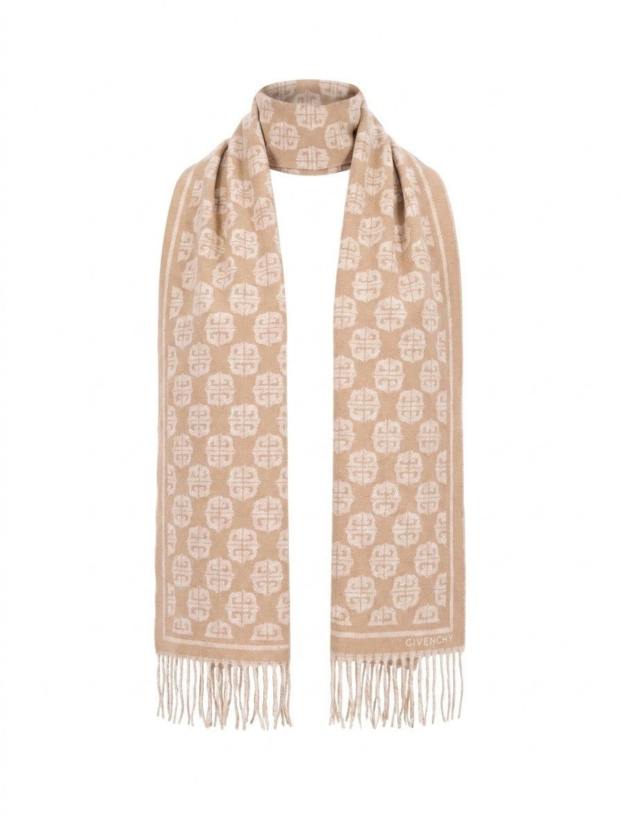 Givenchy Beige Wool Scarf