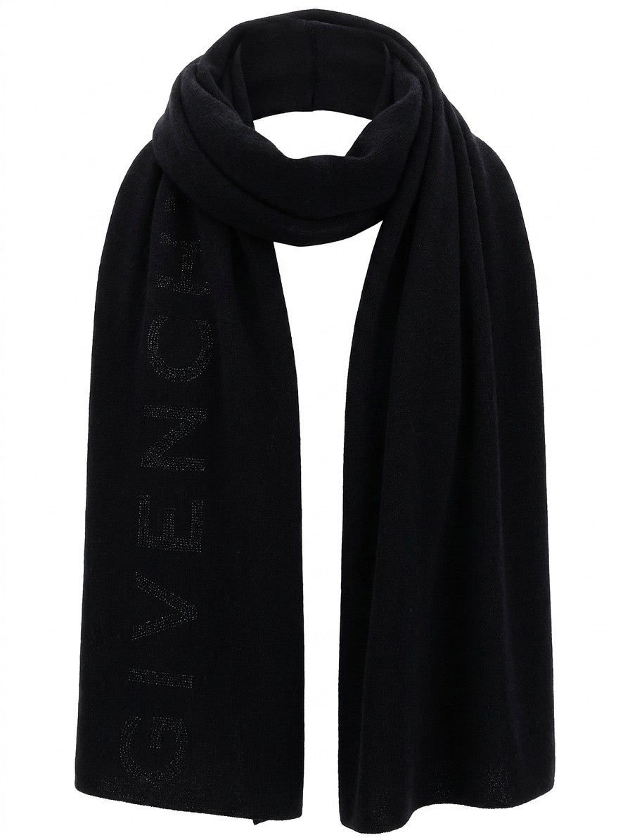 Givenchy Black Wool Scarf