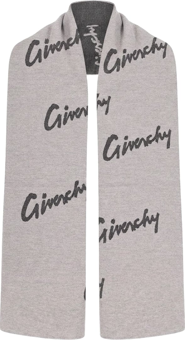Givenchy Gray Wool Scarf