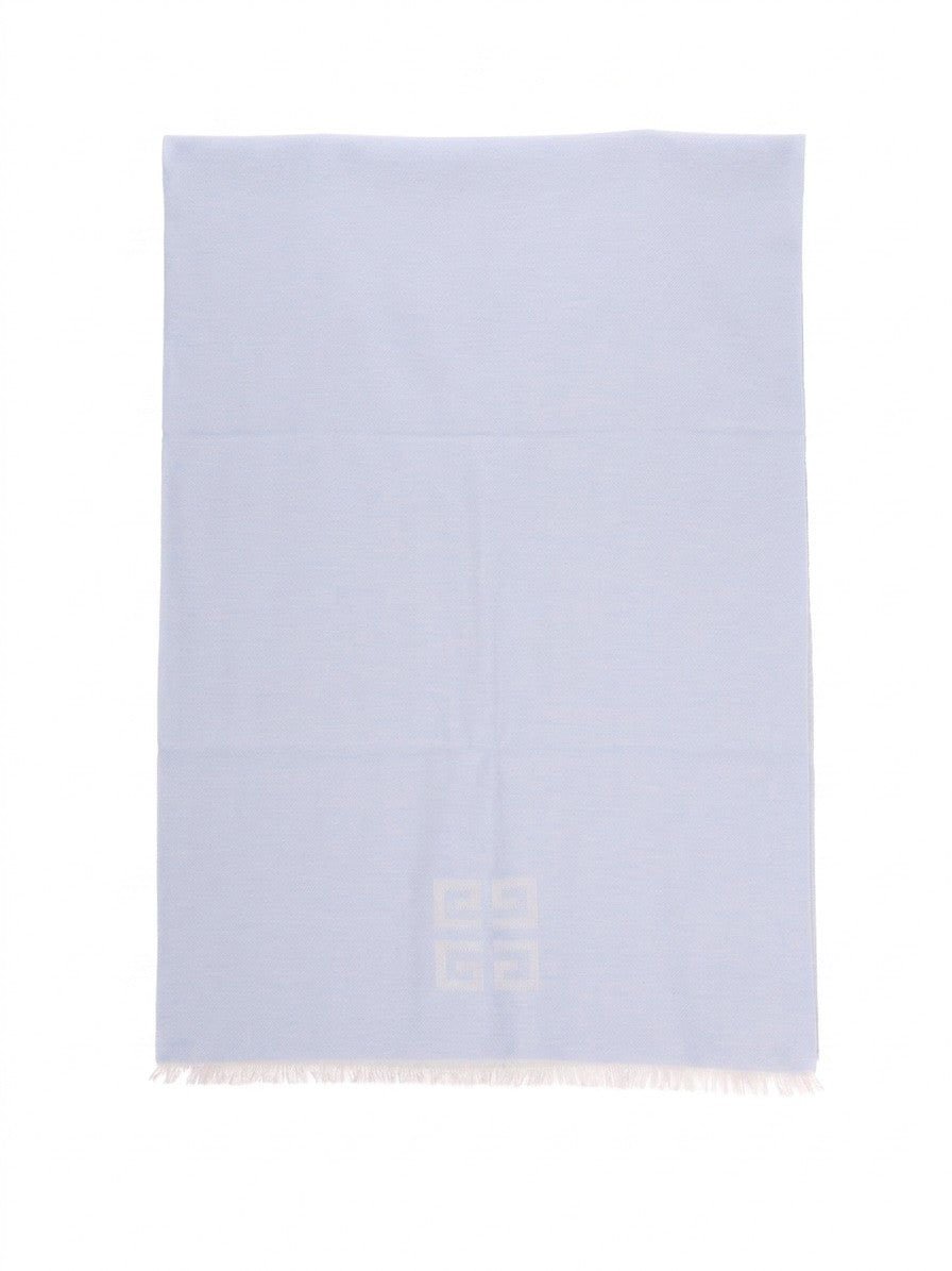 Givenchy Blue Wool Scarf