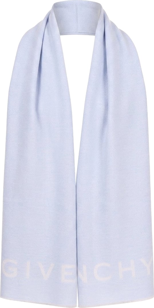 Givenchy Blue Wool Scarf