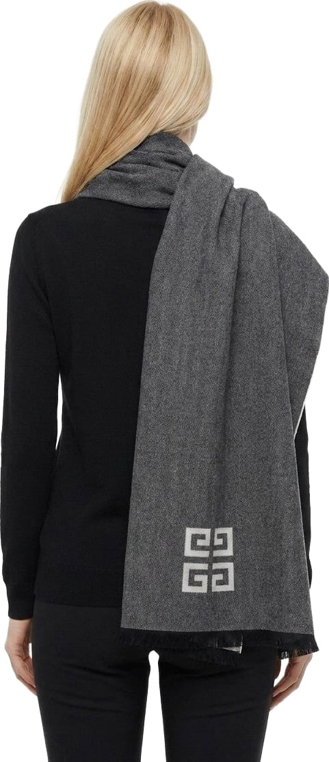 Givenchy Gray Wool Scarf