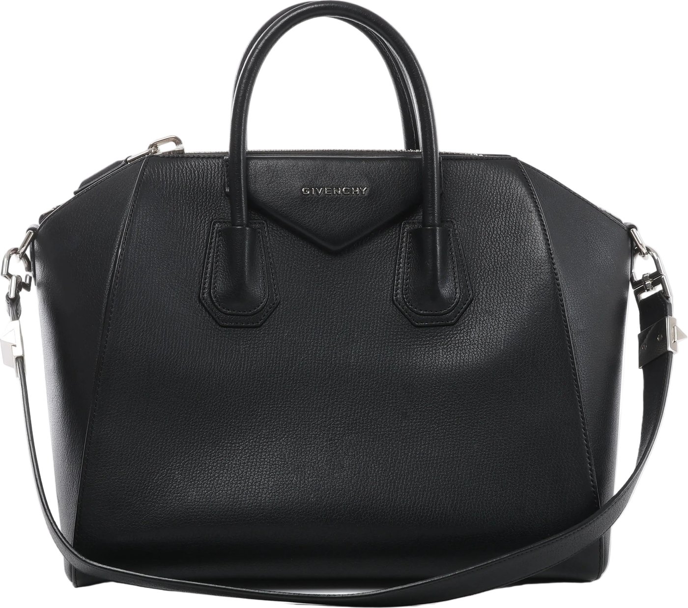 Givenchy Antigona Medium Leather 2Way Handbag in Black