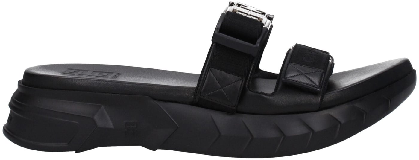 Givenchy Black Fabric Slippers