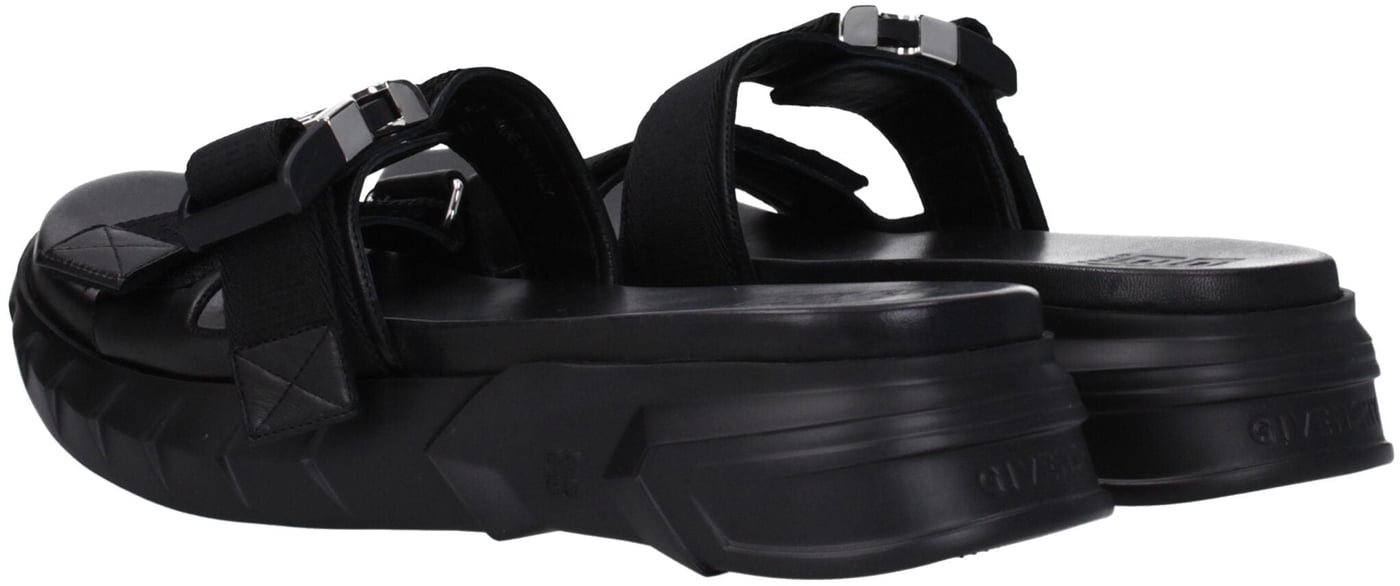 Givenchy Black Fabric Slippers