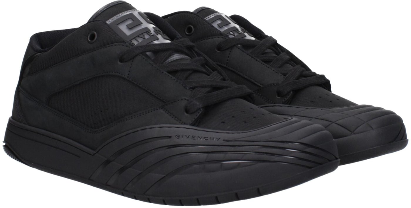 Givenchy Black Fabric Low Top Sneakers