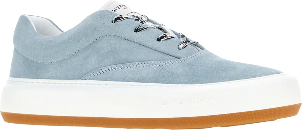 Givenchy Men's New City Light Blue Suede Sneakers