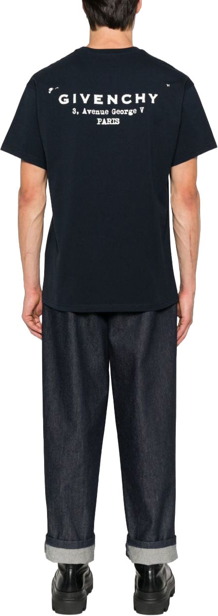 T-Shirts And Polos Marine/Blanc