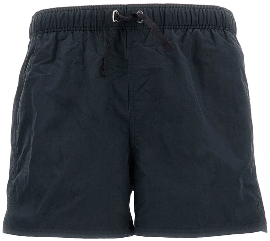Nylon Swim Shorts with Adjustable Drawstring